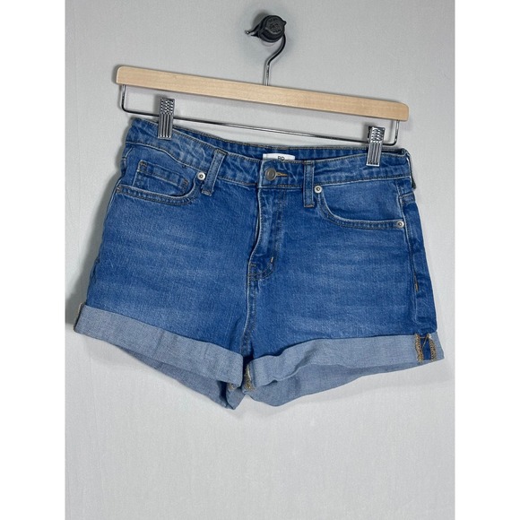 BP. Pants - BP. Womens Medium Wash Cuffed Denim Shorts Blue‎ Size 28 BP464915MI